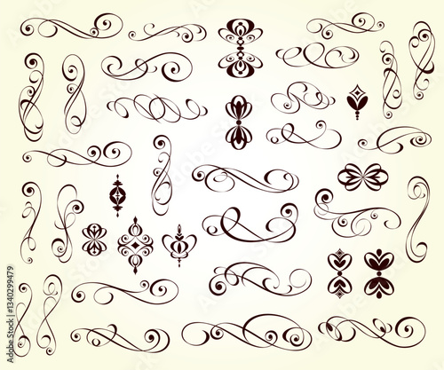  5392.eps  set of floral elements