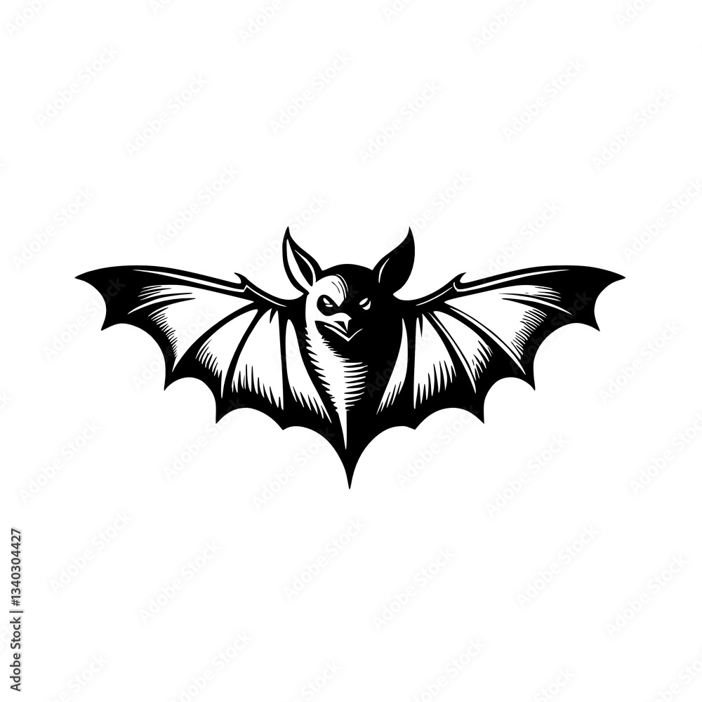 Obraz premium black bat icon. illustration
