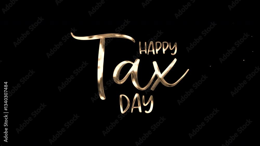 Animated Happy Tax Day graphic suitable for taxrelated social media posts, financial blogs, newsletters, email campaigns, and business presentations. Animated Happy Tax Day graphic suitable for taxrelated social media posts, financial blogs, newsletters, email campaigns, and business presentations.