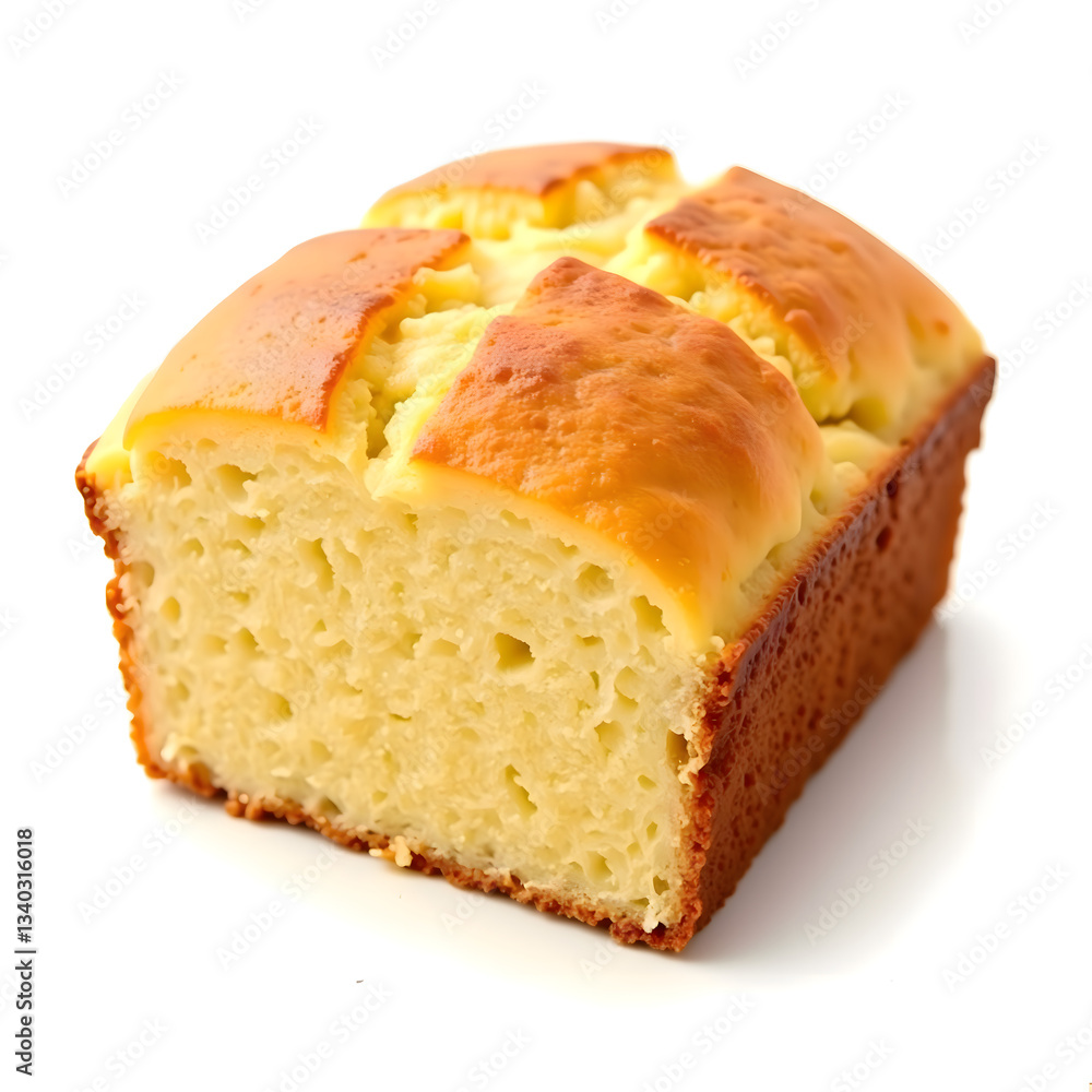 Sliced loaf of bread on a white background Sliced loaf of bread on a white background