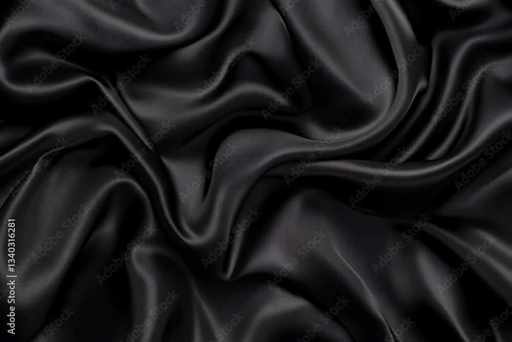 Obraz premium Dark Elegant Black Silk Background