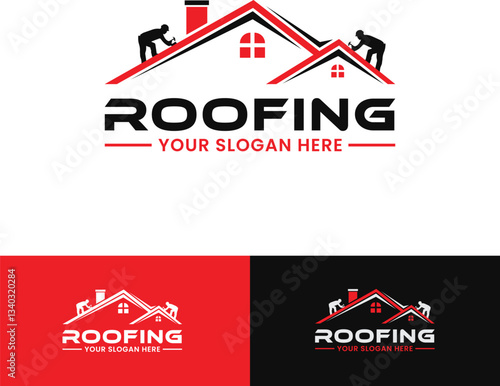 Roofing Logo Design for Construction and Home Repair Services