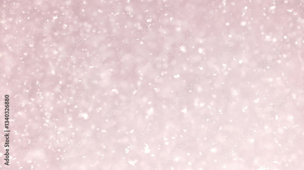 Surreal pink-toned winter snowfall captured in slow motion elegance, Wonderland Surreal pink-toned winter snowfall captured in slow motion elegance, Wonderland