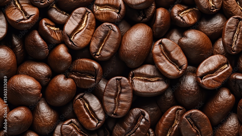 Fototapeta premium Generative AI, Roasted Coffee Beans