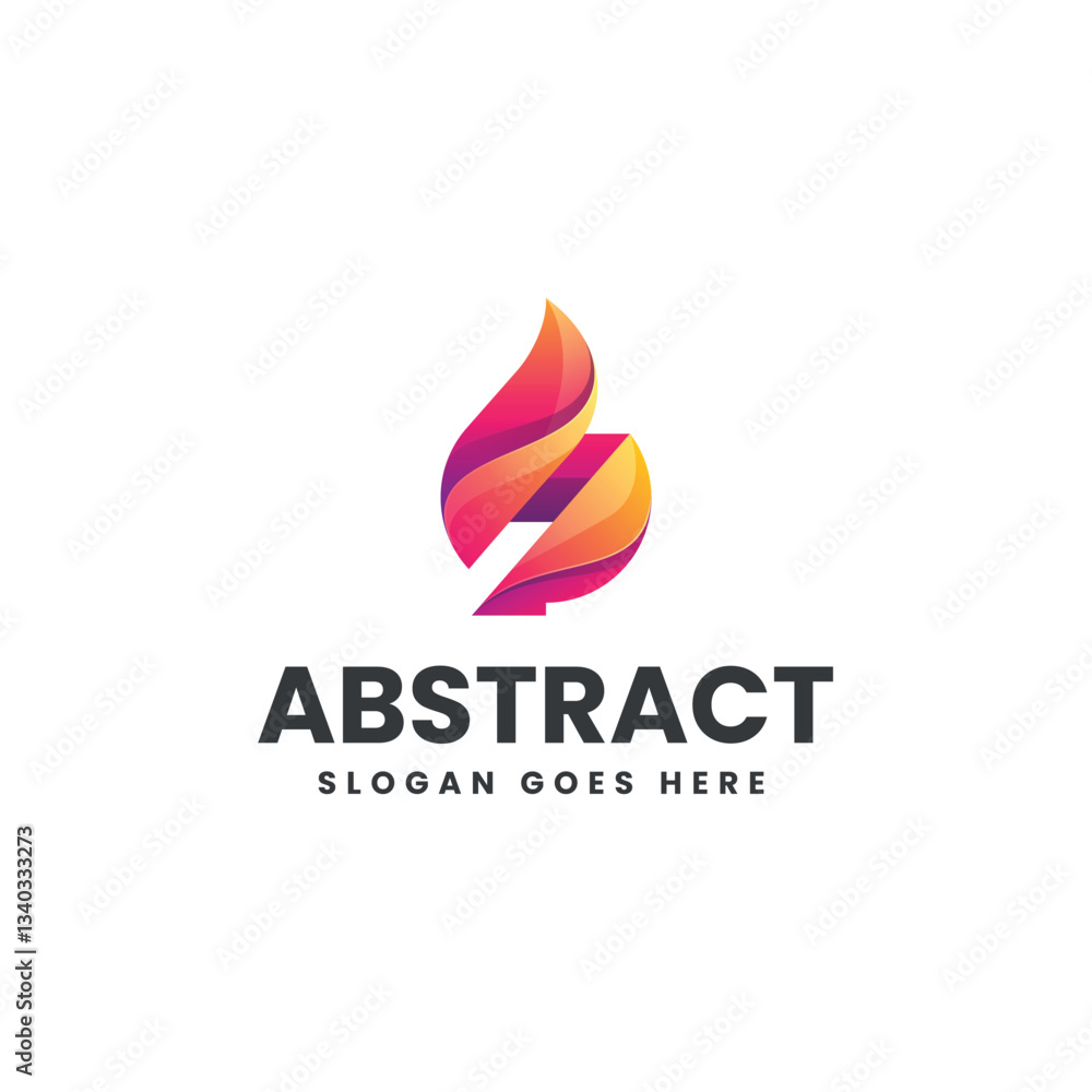 Abstract Gradient Colorful Logo Abstract Gradient Colorful Logo