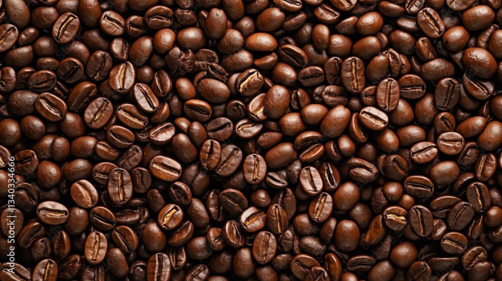 Obraz premium Generative AI, Roasted Coffee Beans