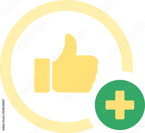 Advantage like ok fill and outline icon