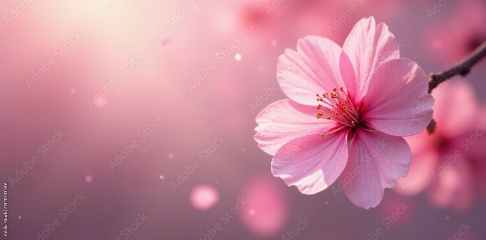 delicate pink sakura petals float gently in soft focus background, nature, spring delicate pink sakura petals float gently in soft focus background, nature, spring