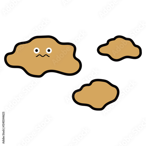 うんち　顔つき　イラスト　かわいい
