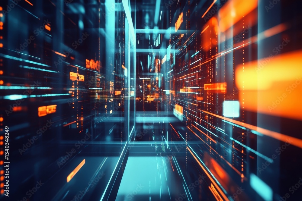 Fototapeta premium Dynamic business environment showcasing the concept of business agility, representing company transformation towards higher efficiency, 32k Resolution
