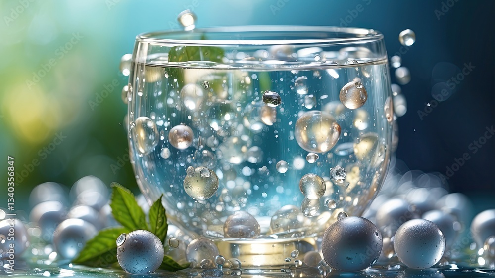 Close-up view of glasses filled with a golden, carbonated drink, Close-up view of glasses filled with a golden, carbonated drink,