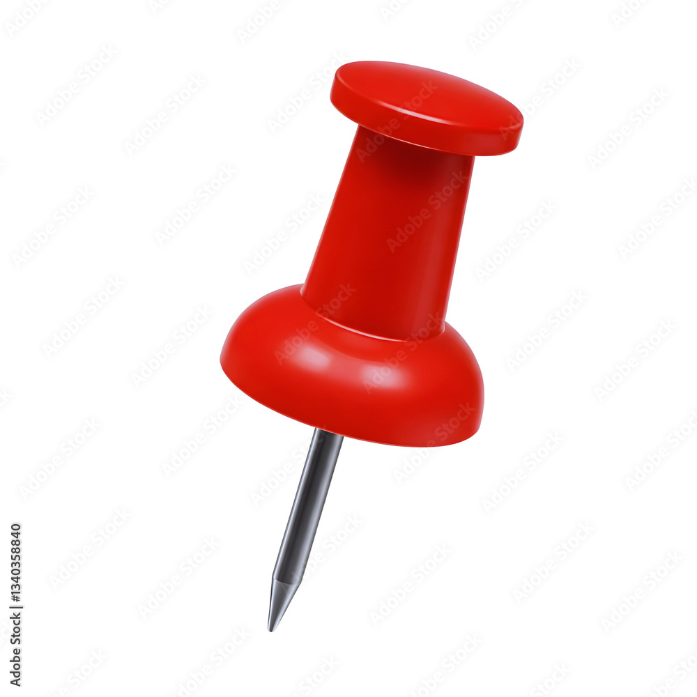 Red pin isolated on transparent background
Red pin isolated on transparent background