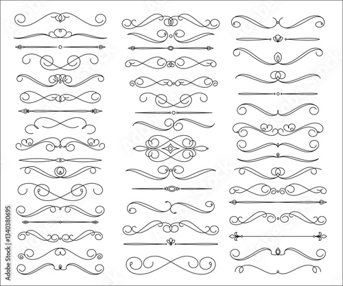 5514.eps calligraphic design elements and page decoration