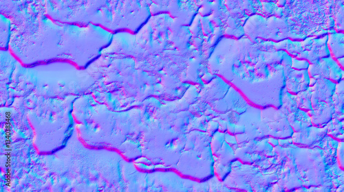Canvastavla Seamless Dry Cracked Ground Normal Map Texture
