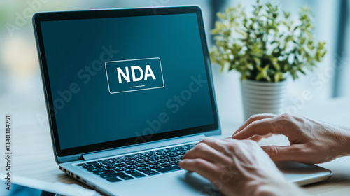 NDA agreement on a Laptop: ...