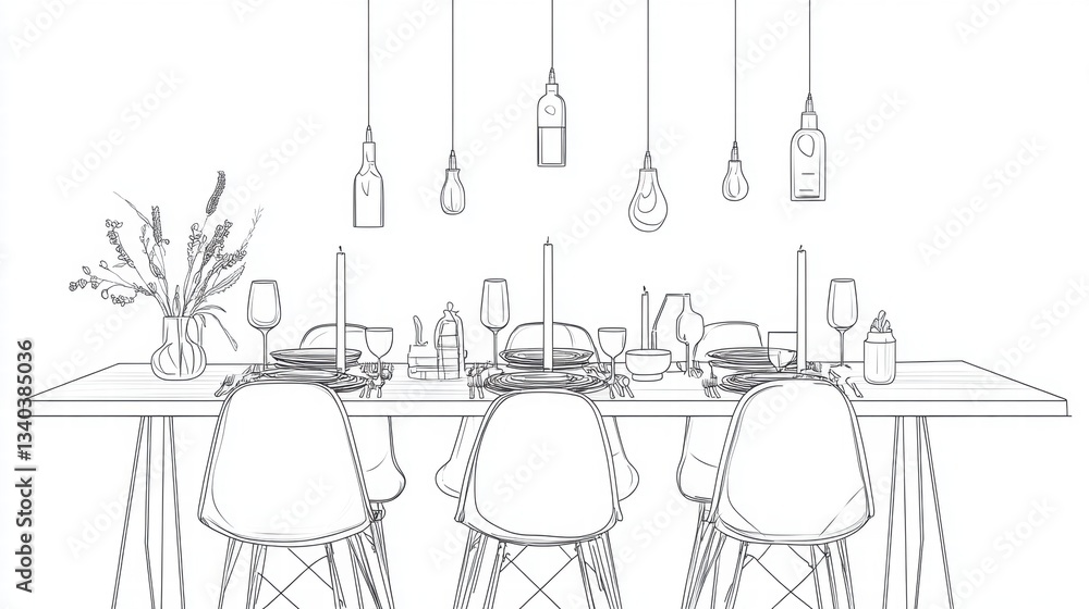 Cutlery set : plate, fork, spoon, knife,Table setting,top view,Vector hand drawn illustrations type of christmas dinner table,isolated illustration on white background,holiday greeting design. Cutlery set : plate, fork, spoon, knife,Table setting,top view,Vector hand drawn illustrations type of christmas dinner table,isolated illustration on white background,holiday greeting design.