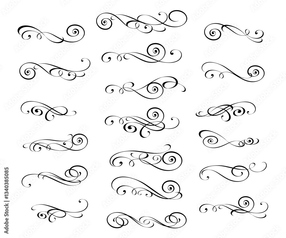 5542.eps  set of decorative elements for design