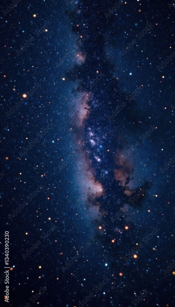 Obraz premium Dark cosmos with stars twinkling on a black canvas, stars, black backdrop, celestial bodies