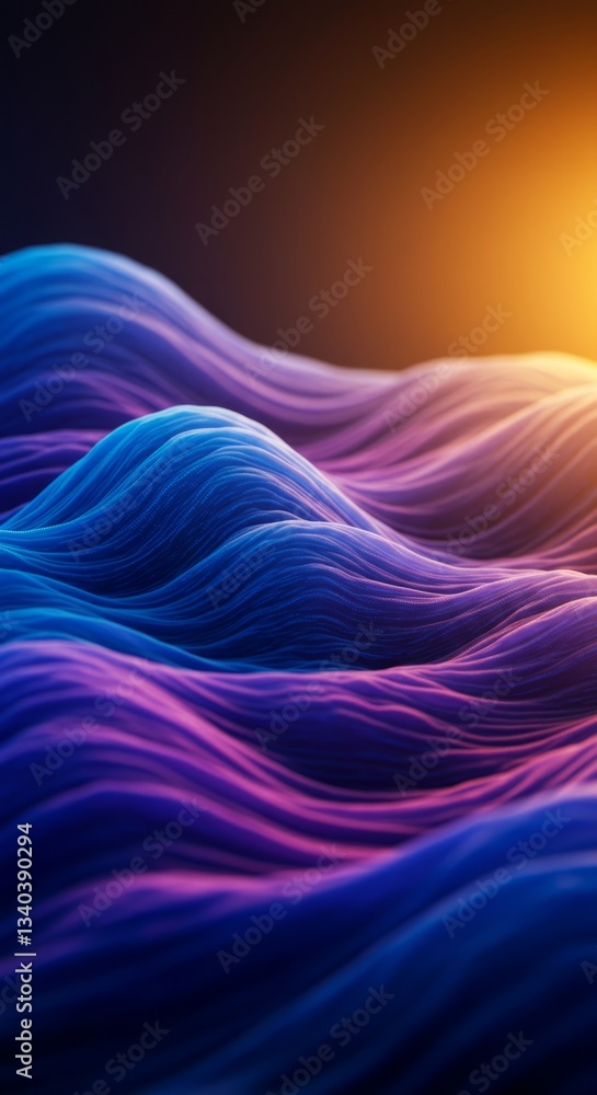 Obraz premium Waves of Light and Energy