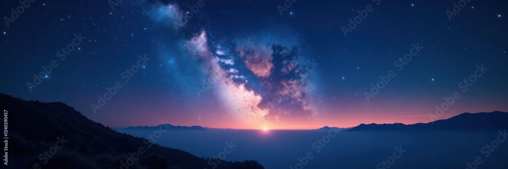 Darkness illuminated by starlight in the vast expanse of the night sky, shine, darkness Darkness illuminated by starlight in the vast expanse of the night sky, shine, darkness