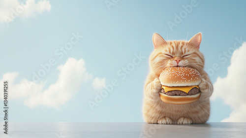 Cat's Burger Bliss: A delig...