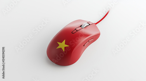 Red Mouse: A red computer m...