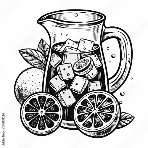 tea pot and lemon