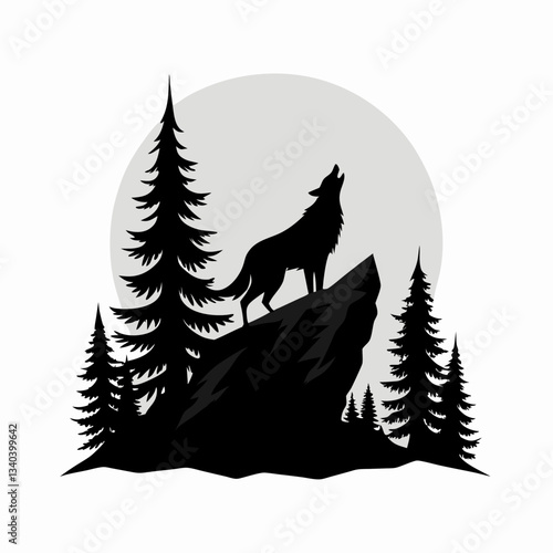 wolf in forest