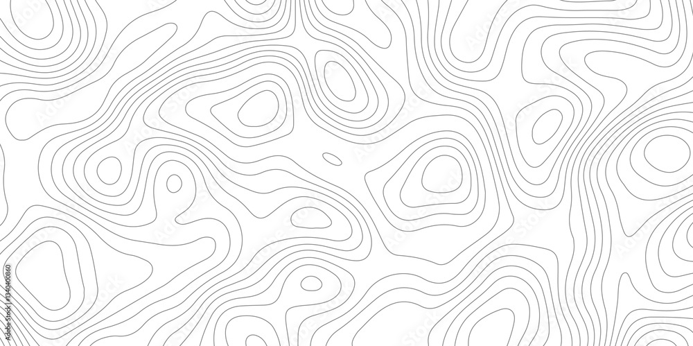 Abstract topography contour map line and modern wavy map line design, geography map contour wave line white background. Vector illustration Abstract topography contour map line and modern wavy map line design, geography map contour wave line white background. Vector illustration