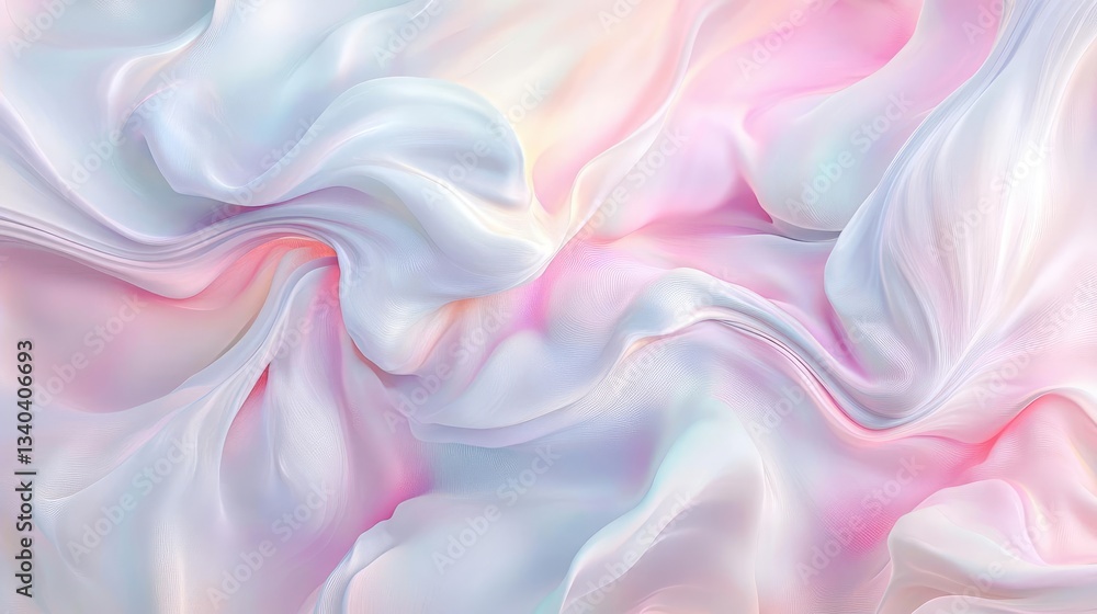 Pastel Draped Fabric Texture Background Soft Light Abstract Design With Waves And Colors. Elegant And Subtle Iridescent Design With Flow And Movement, Whimsical And Dreamy. A Delicate, Feminine Pastel Draped Fabric Texture Background Soft Light Abstract Design With Waves And Colors. Elegant And Subtle Iridescent Design With Flow And Movement, Whimsical And Dreamy. A Delicate, Feminine