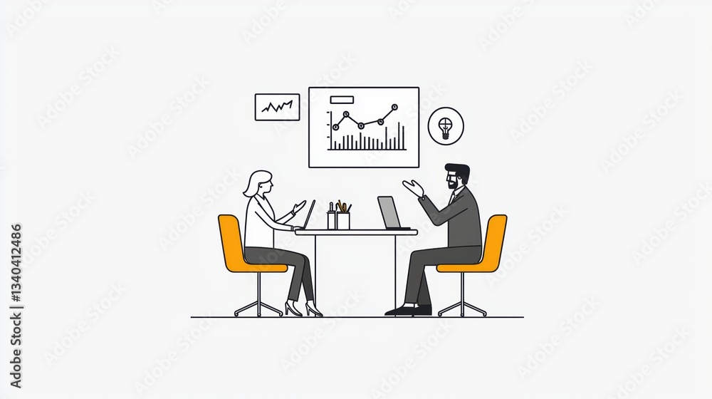 Fototapeta premium Infographic on wealth advisory strategies for professionals in business environments