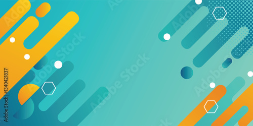 Memphis polygonal geometric background, abstract background, vector illustration
