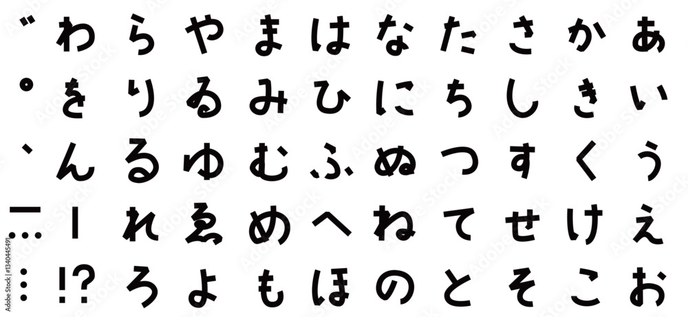 ひらがなの表 ひらがなの表