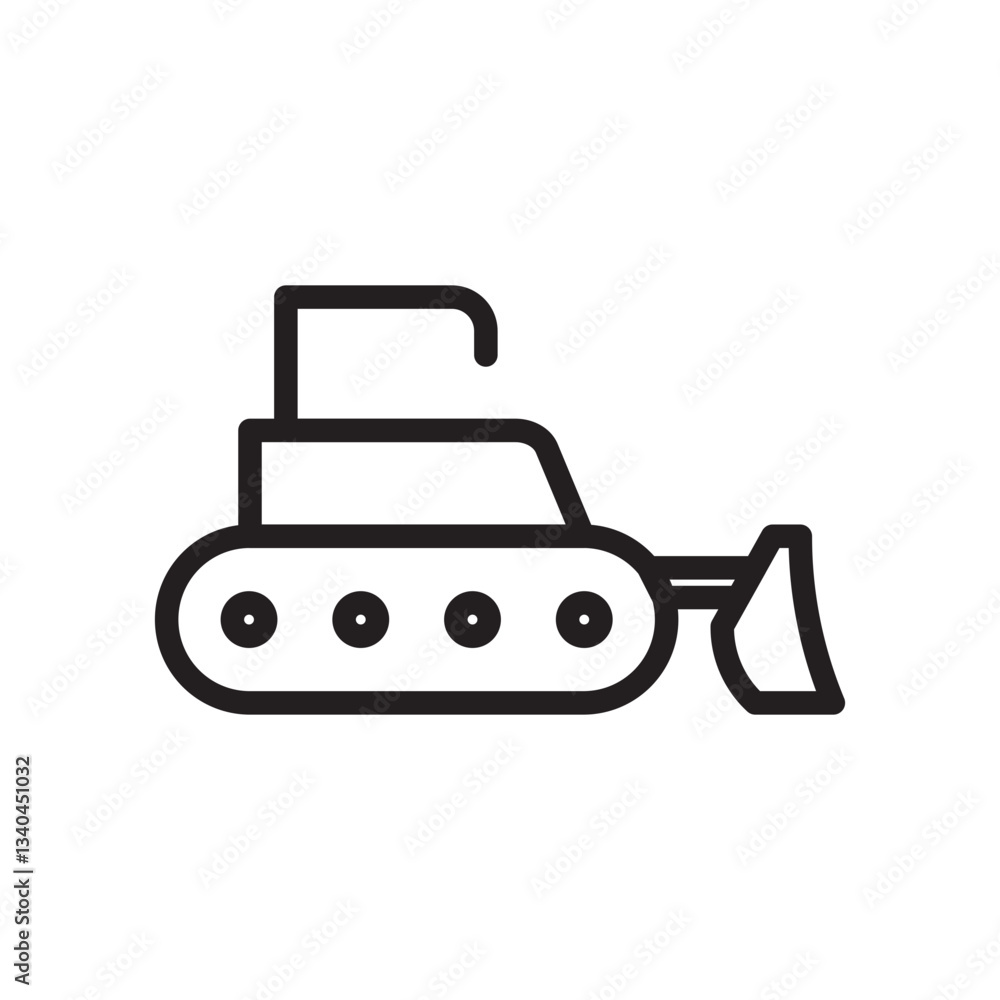 Bulldozer Icon Bulldozer Icon