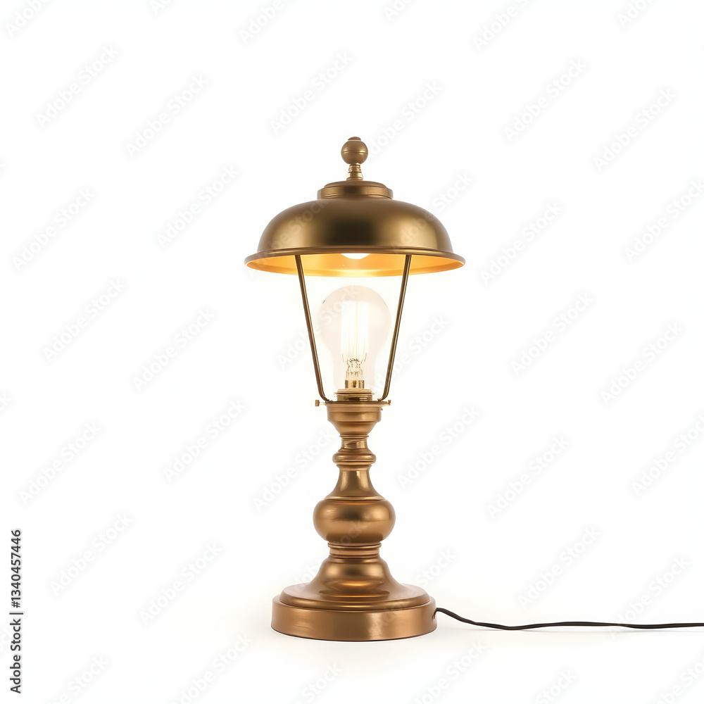 Table lamp on white background. Five Exquisite Floor Lamps in Various Colors and Styles Table lamp on white background. Five Exquisite Floor Lamps in Various Colors and Styles