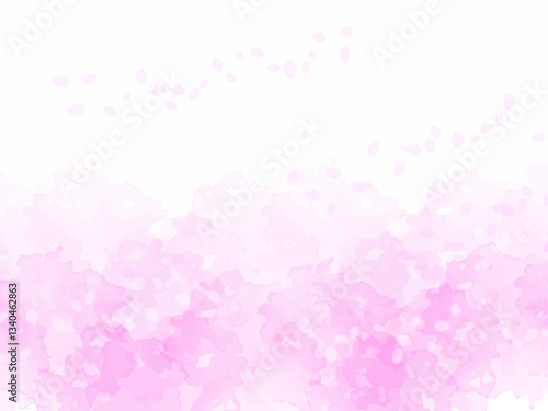 春の桜と花びらイメージのテクスチャー背景素材。桜並木のイメージ。