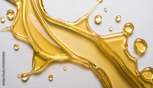 Golden Liquid Splashes