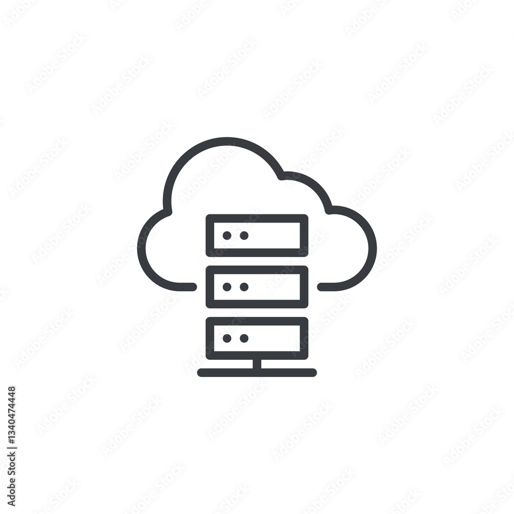 Cloud Computing line icon Cloud Computing line icon