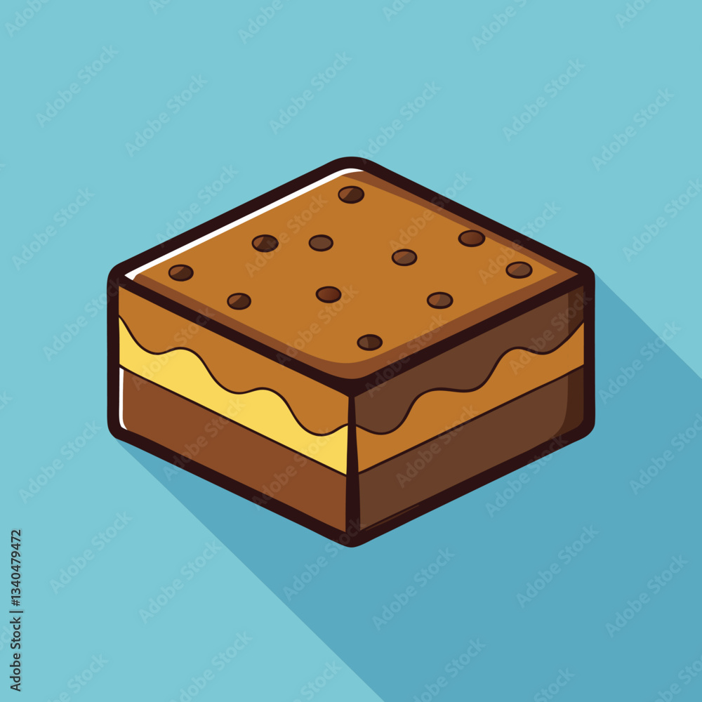 Chocolate Cake Slice Vector Illustration
Chocolate Cake Slice Vector Illustration