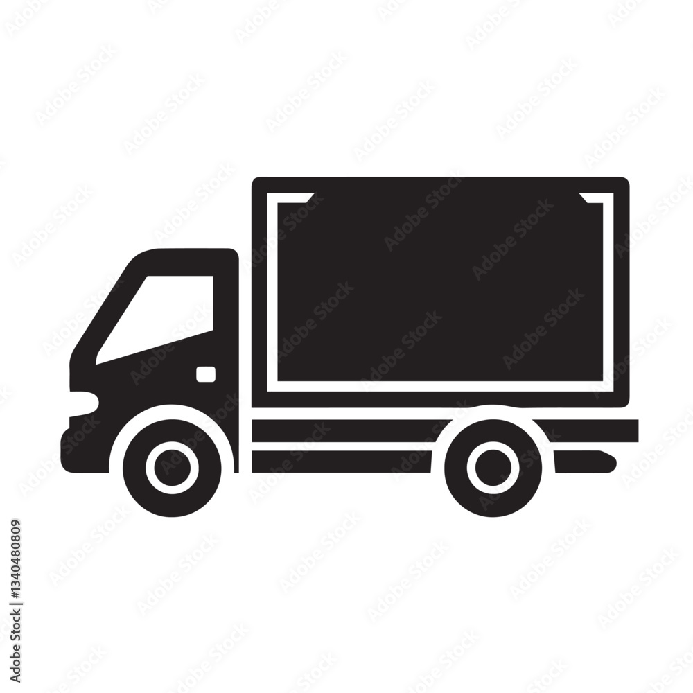 Truck vector silhouette. Truck logo, icon, symbol. Truck vector silhouette. Truck logo, icon, symbol.