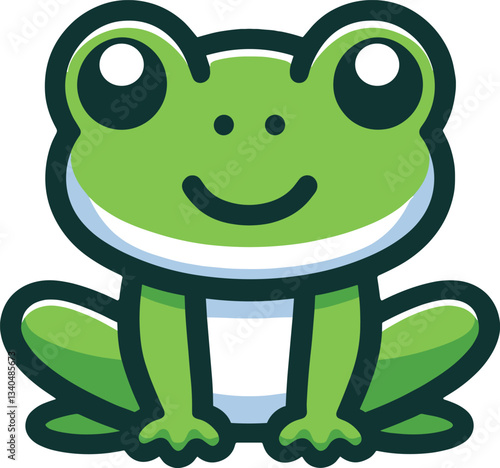 かわいいカエルのイラスト