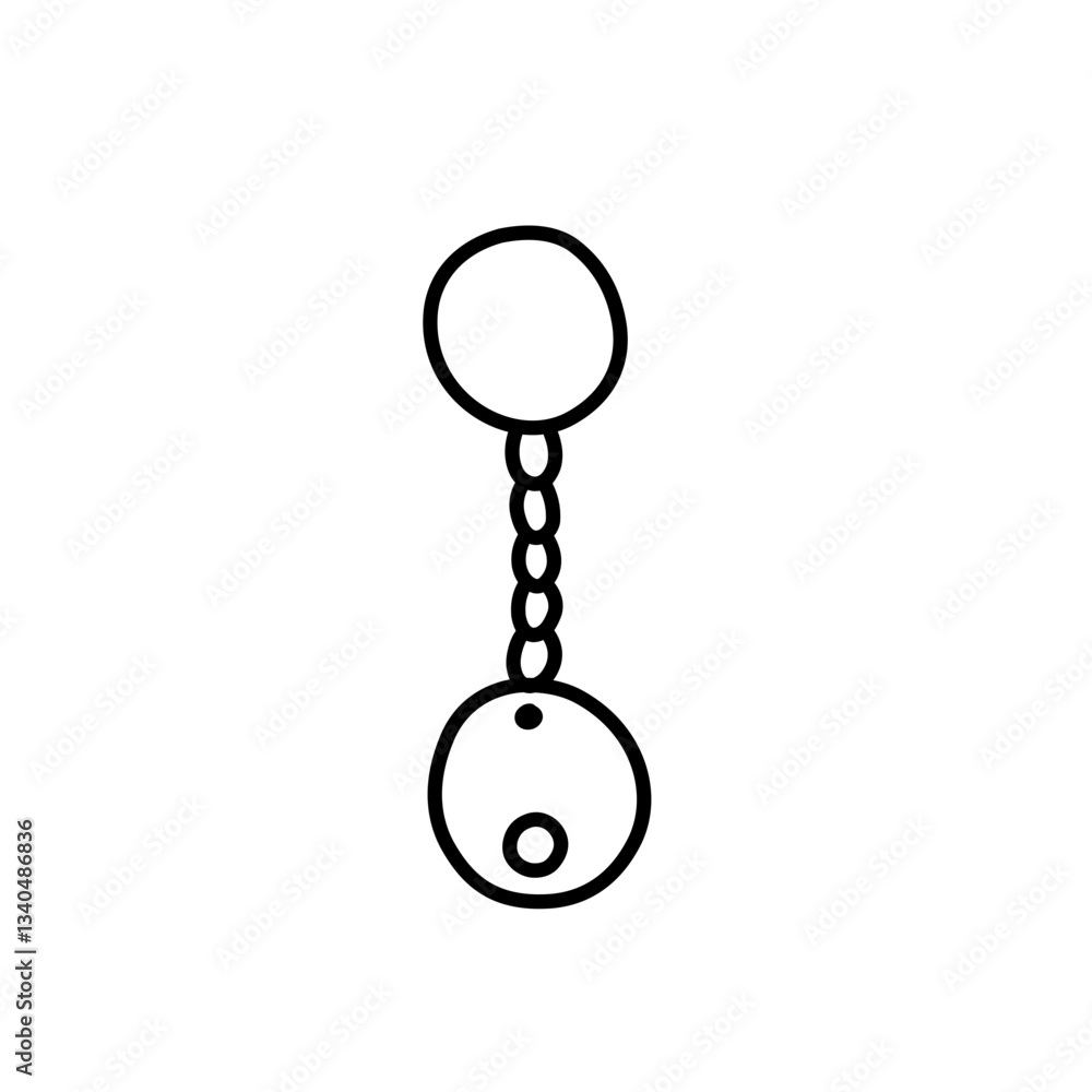 keychain line icon keychain line icon
