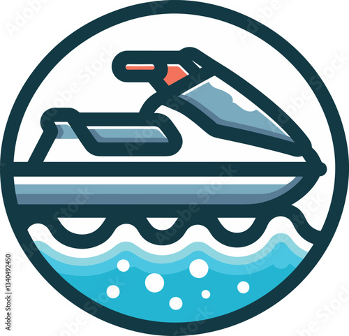 ジェットスキーのアイコン