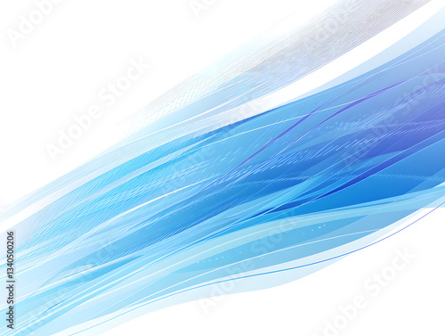 Blue and white gradient line business PPT background image
