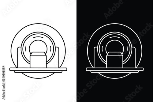 MRI & CT Scanner Icon. High-Quality Outline Vector Design