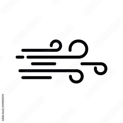 Wind icon vector illustration isolated on white background