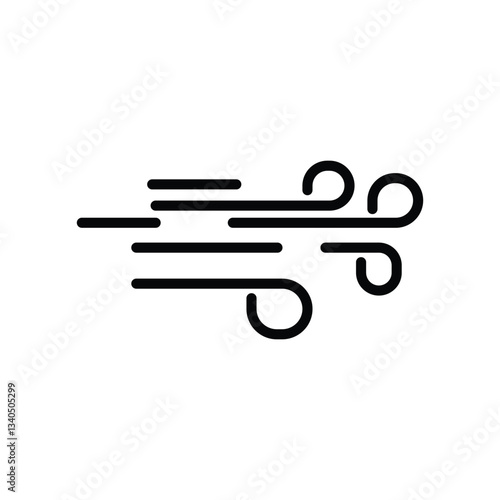 Wind icon vector illustration isolated on white background
