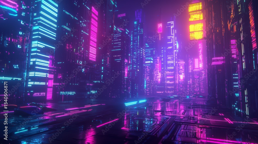 Neon Metropolis: A stunning cityscape ablaze with neon lights, hinting at a futuristic metropolis in the twilight. A spectacle of electric hues painting the night sky. Neon Metropolis: A stunning cityscape ablaze with neon lights, hinting at a futuristic metropolis in the twilight. A spectacle of electric hues painting the night sky.