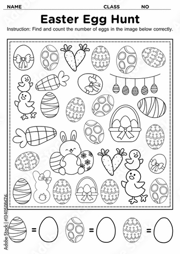 Enjoy Easter with this fun Egg Hunt and I Spy counting activity! Kids can search, count, and record the number of eggs and objects. Perfect for learning, classrooms, and holiday fun!