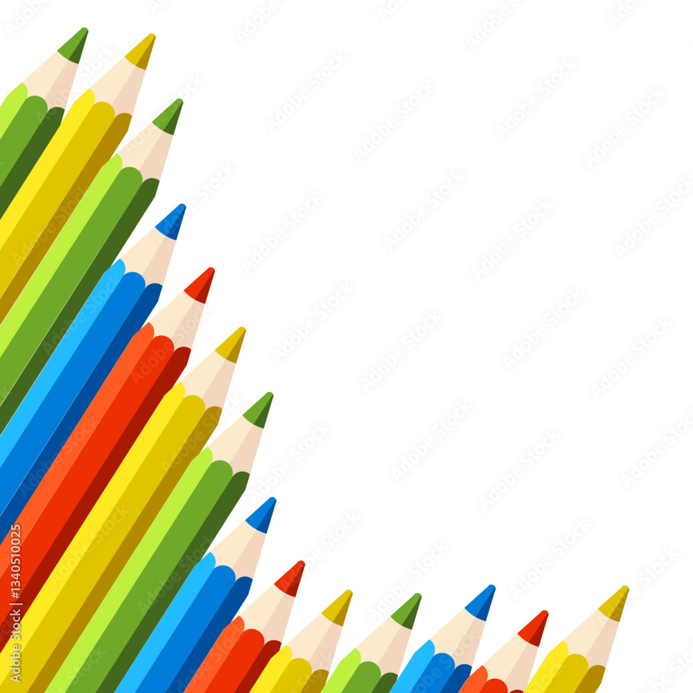 Fototapeta premium Colored Pencils Corner